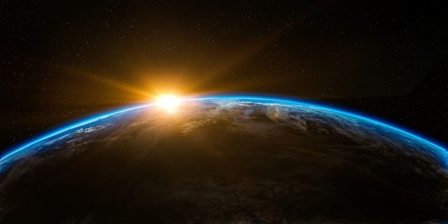 sunrise_earth_space